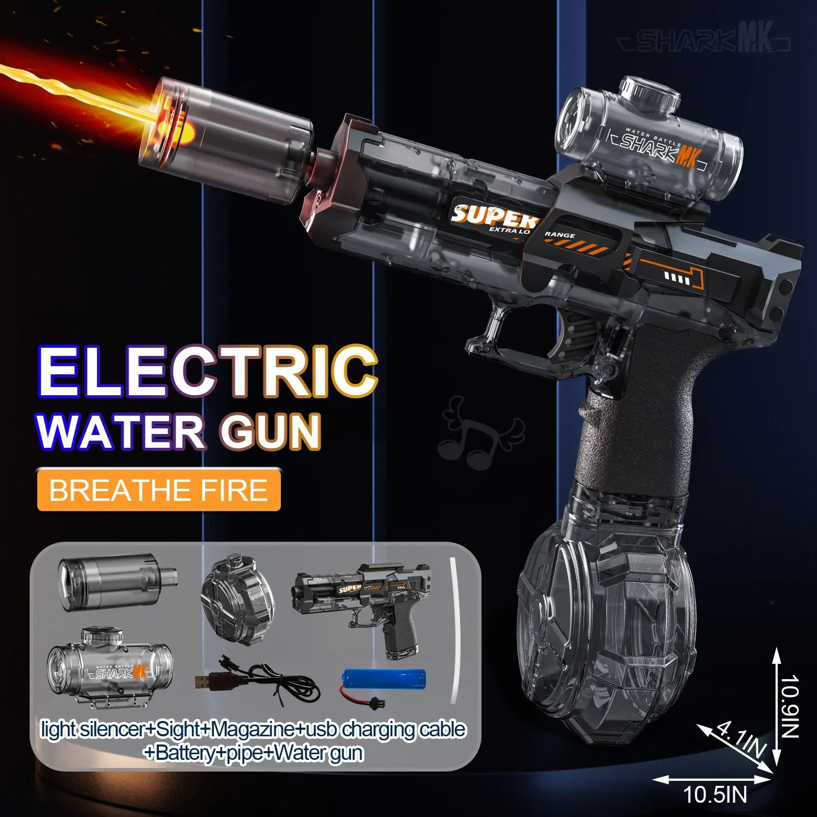 Glow LED Water Gun