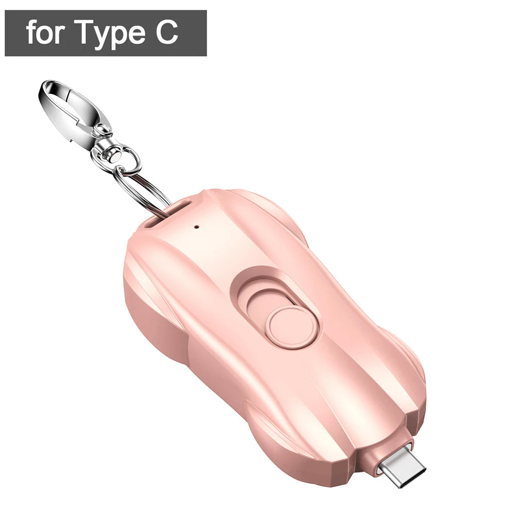 Keychain Portátil Emergency Phone Cargador Power Bank