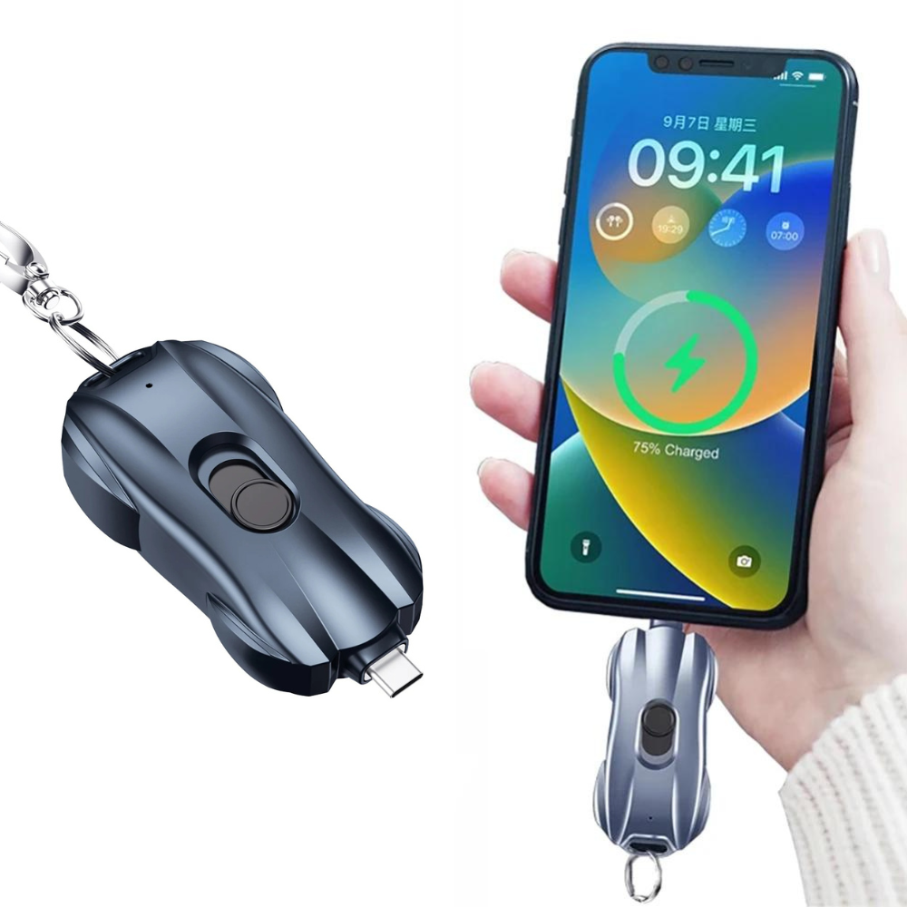 Keychain Portátil Emergency Phone Cargador Power Bank