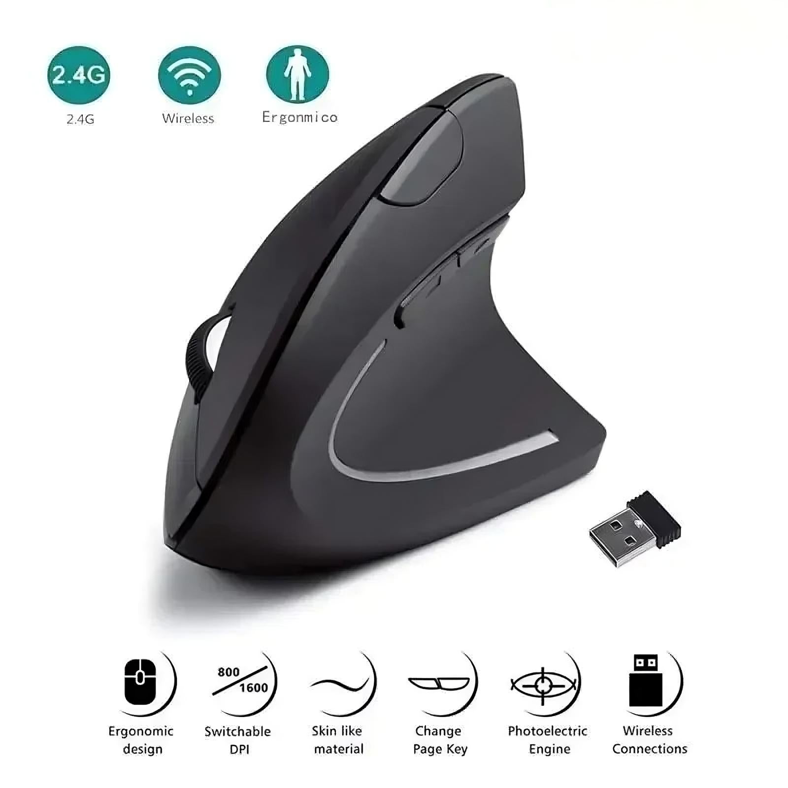 Vertical Ergonomic Inalámbrico Mouse