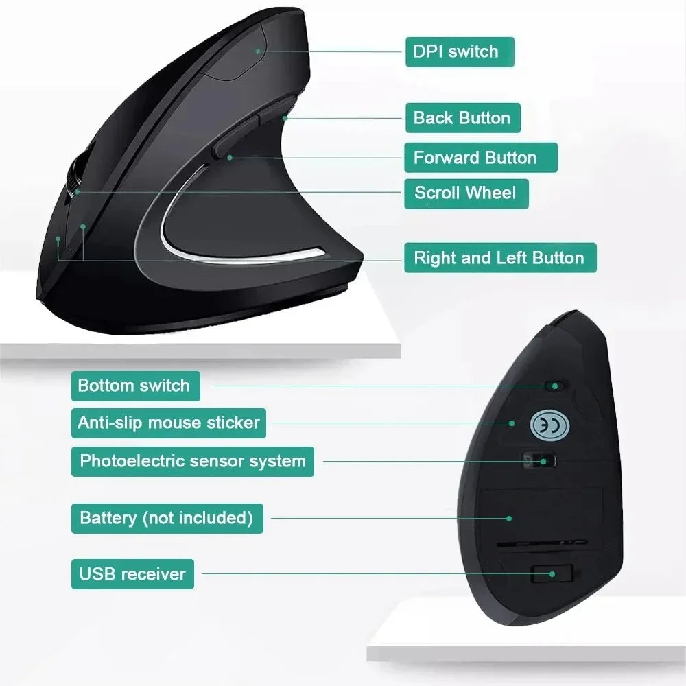 Vertical Ergonomic Inalámbrico Mouse