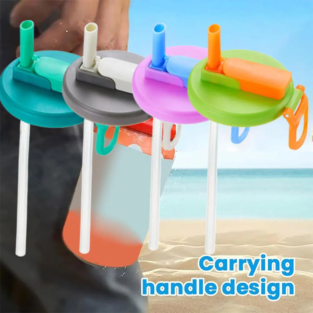 Soda Can Lid Cover With Straw 1