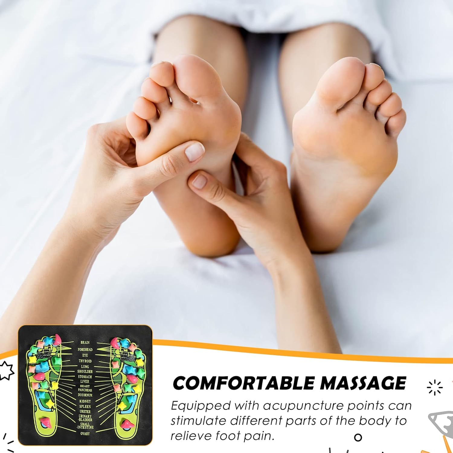 Reflexology Acupressure Foot Masaje Mat