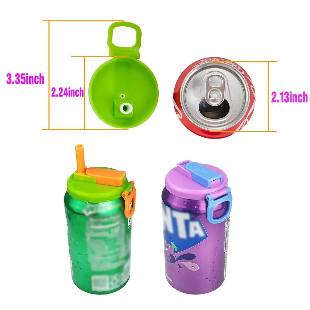 Soda Can Lid Cover With Straw 1