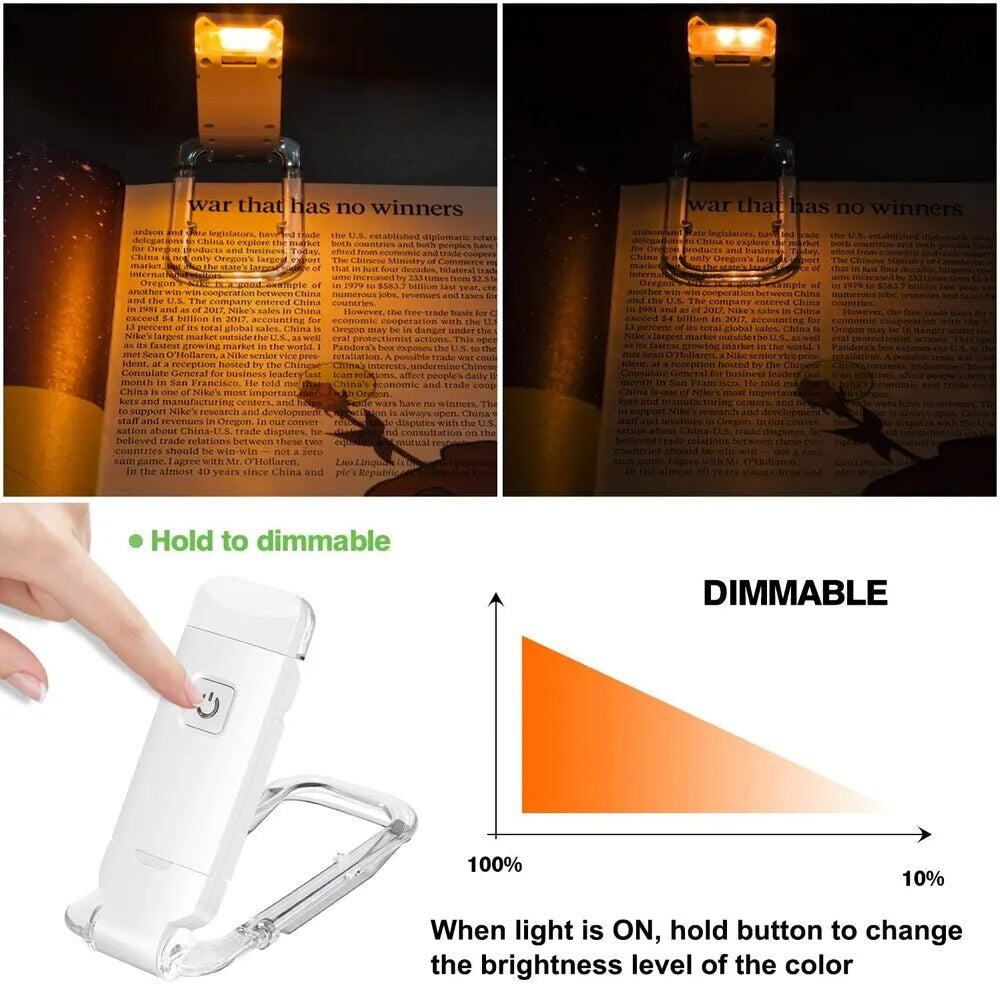Mini Luz Reading Clip Luz LED